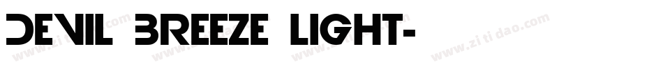 Devil Breeze Light字体转换